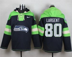 Jerseys Factory Cheap Nike Seahawks #80 Steve Largent Steel Blue