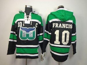Jerseys Factory Cheap Whalers #10 Ron Francis Green/Black Sawyer