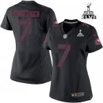 Jerseys Factory Cheap Nike 49ers #7 Colin Kaepernick Black Impac