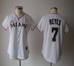 Jerseys Factory Cheap Marlins #7 Jose Reyes White Women's Fashio