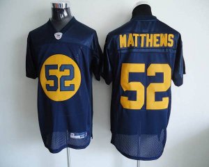 Jerseys Factory Cheap Packers #52 Clay Matthews Blue Stitched NF