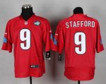 Jerseys Factory Cheap Nike Lions #9 Matthew Stafford Red With WC