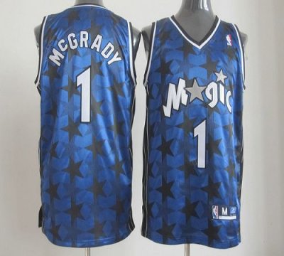 Jerseys Factory Cheap Magic #1 Tracy Mcgrady Blue All Star Stitc
