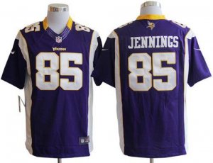 Jerseys Factory Cheap Nike Vikings #85 Greg Jennings Purple Team
