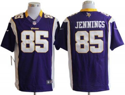 Jerseys Factory Cheap Nike Vikings #85 Greg Jennings Purple Team