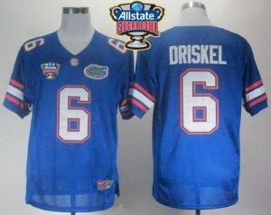 Jerseys Factory Cheap Gators #6 Jeff Driskel Blue Allstate Sugar