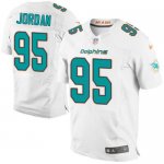 Jerseys Factory Cheap Nike Dolphins #95 Dion Jordan White Men's