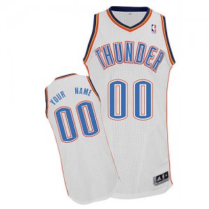 Jerseys Factory Cheap Thunder Personalized Authentic White NBA J