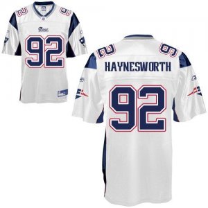 Jerseys Factory Cheap Patriots #92 Albert Haynesworth White Stit