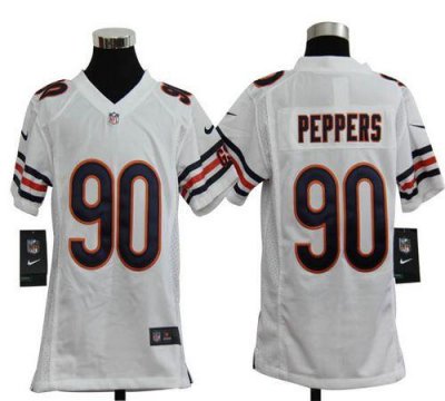 Jerseys Factory Cheap Nike Bears #90 Julius Peppers White Youth