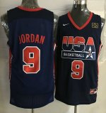 Jerseys Factory Cheap Nike Team USA #9 Michael Jordan Dark Blue