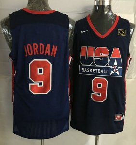 Jerseys Factory Cheap Nike Team USA #9 Michael Jordan Dark Blue