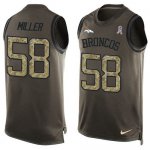 Jerseys Factory Cheap Nike Broncos #58 Von Miller Green Men's St
