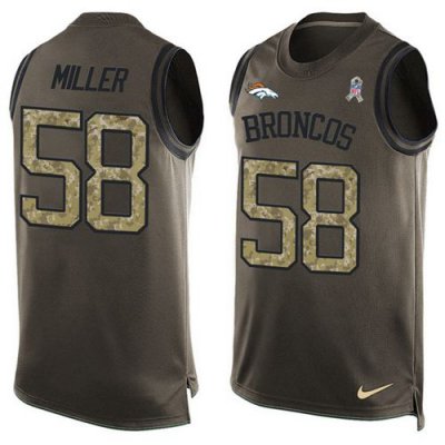 Jerseys Factory Cheap Nike Broncos #58 Von Miller Green Men's St