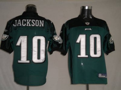 Jerseys Factory Cheap Eagles #10 DeSean Jackson Green Embroidere
