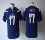 Jerseys Factory Cheap Nike Chargers #17 Philip Rivers Navy Blue