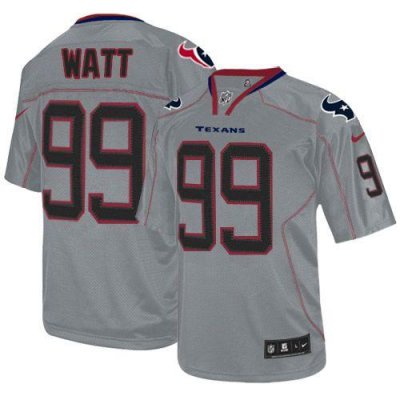 Jerseys Factory Cheap Nike Texans #99 J.J. Watt Lights Out Grey