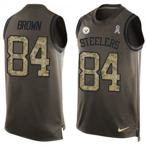 Jerseys Factory Cheap Nike Steelers #84 Antonio Brown Green Men'