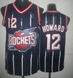 Jerseys Factory Cheap Rockets #12 Dwight Howard Navy Hardwood Cl