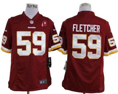 Jerseys Factory Cheap Nike Redskins #59 London Fletcher Burgundy