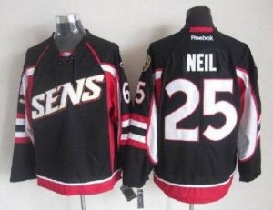 Jerseys Factory Cheap Senators #25 Chris Neil Black Throwback Em