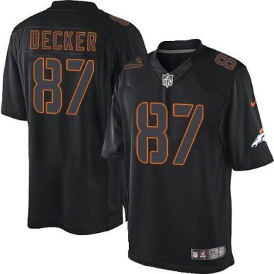 Jerseys Factory Cheap Nike Broncos #87 Eric Decker Black Men's E