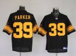 Jerseys Factory Cheap Steelers #39 Willie Parker Black With Yell