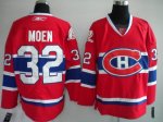 Jerseys Factory Cheap Canadiens #32 Travis Moen Embroidered Red