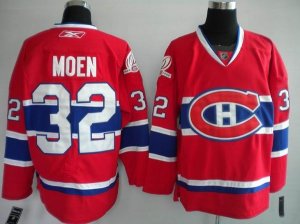 Jerseys Factory Cheap Canadiens #32 Travis Moen Embroidered Red
