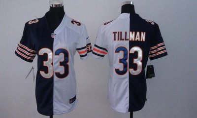 Jerseys Factory Cheap Nike Bears #33 Charles Tillman Navy Blue/W