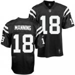 Jerseys Factory Cheap Colts #18 Peyton Manning Black Shadow Stit