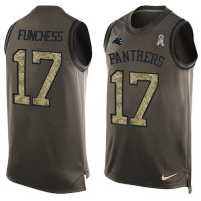 Jerseys Factory Cheap Nike Panthers #17 Devin Funchess Green Men
