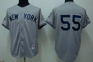 Jerseys Factory Cheap Yankees #55 Hideki Matsui Embroidered Grey