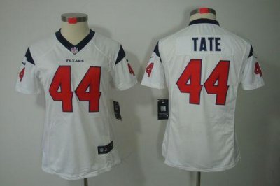 Jerseys Factory Cheap Nike Texans #44 Ben Tate White Women's Emb