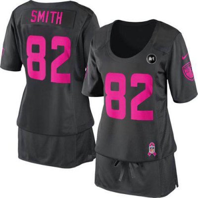Jerseys Factory Cheap Nike Ravens #82 Torrey Smith Dark Grey Wit