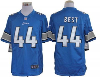 Jerseys Factory Cheap Nike Lions #44 Jahvid Best Blue Team Color