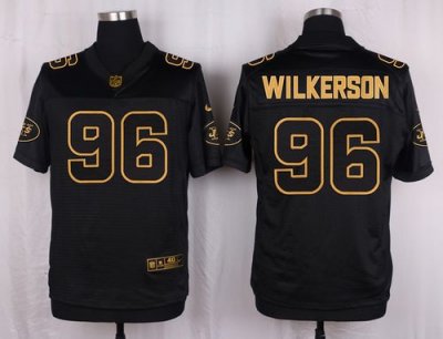 Jerseys Factory Cheap Nike Jets #96 Muhammad Wilkerson Black Men
