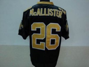 Jerseys Factory Cheap Saints #26 Deuce McAllister Black Stitched