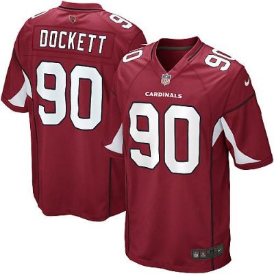 Jerseys Factory Cheap Nike Cardinals #90 Darnell Dockett Red Tea