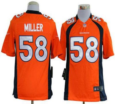 Jerseys Factory Cheap Nike Broncos #58 Von Miller Orange Team Co