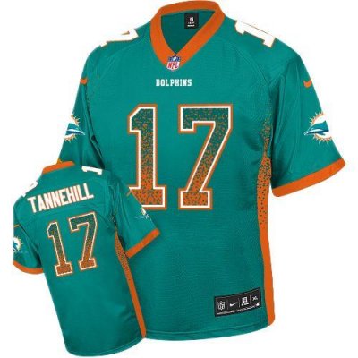 Jerseys Factory Cheap Nike Dolphins #17 Ryan Tannehill Aqua Gree