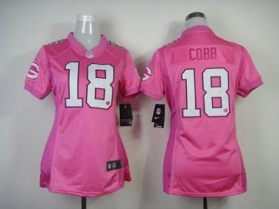 Jerseys Factory Cheap Nike Packers #18 Randall Cobb New Pink Wom