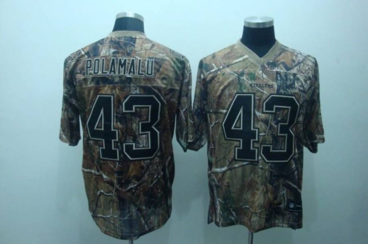 Jerseys Factory Cheap Steelers #43 Troy Polamalu Camouflage Real - Click Image to Close