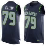Jerseys Factory Cheap Nike Seahawks #79 Garry Gilliam Steel Blue