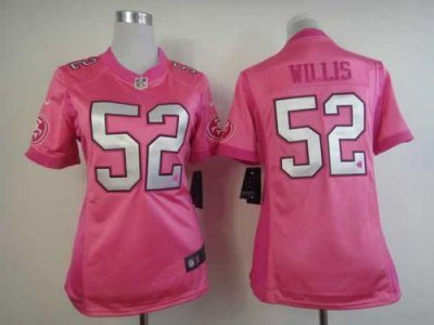 Jerseys Factory Cheap Nike 49ers #52 Patrick Willis Pink Women's