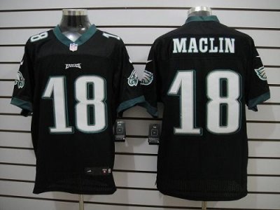 Jerseys Factory Cheap Nike Eagles #18 Jeremy Maclin Black Altern