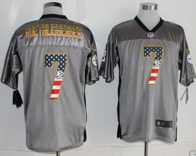 Jerseys Factory Cheap Nike Steelers #7 Ben Roethlisberger Grey M