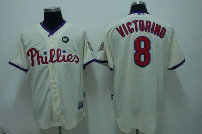 Jerseys Factory Cheap Phillies #8 Shane Victorino Embroidered Cr