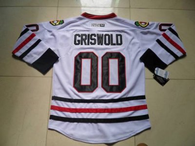 Jerseys Factory Cheap Blackhawks #00 Clark Griswold White CCM Th
