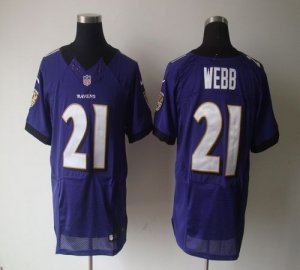 Jerseys Factory Cheap Nike Ravens #21 Lardarius Webb Purple Team